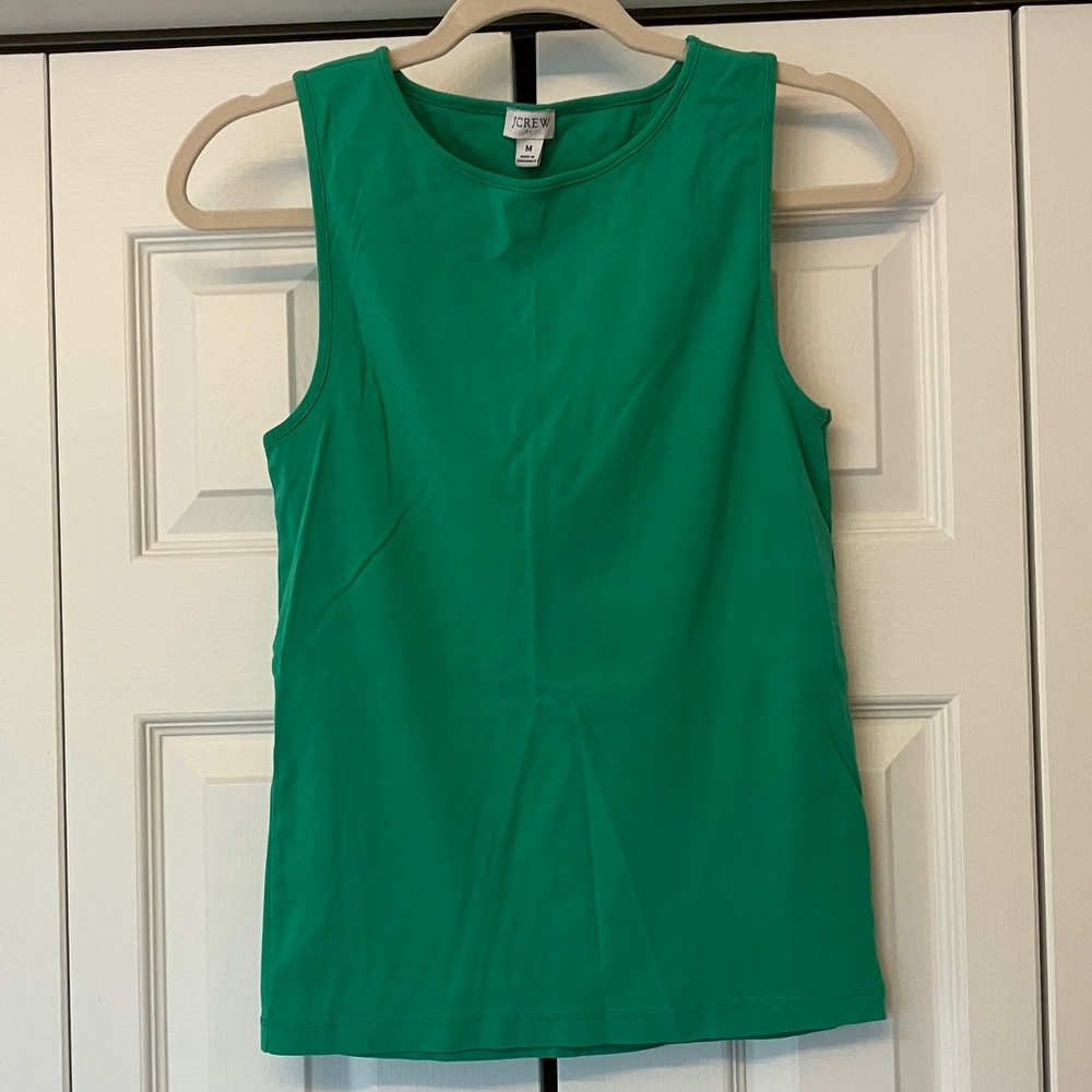 J. Crew Vibrant Green Tank Top